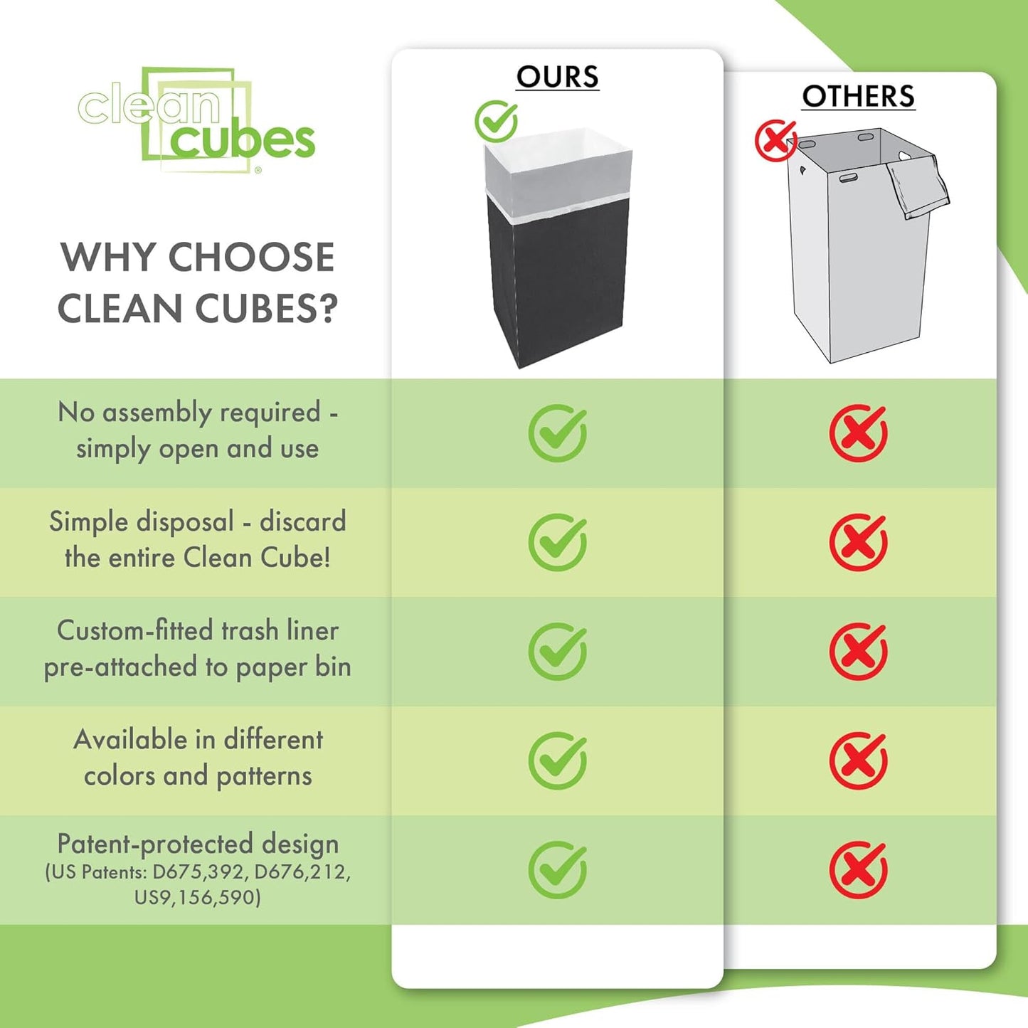 30 Gallon Disposable Pop-Up Trash Cans (3-Pack) with Fitted Bags – Foldable Garbage & Recycling Bins for Parties, Events & Kitchen (Black, 30" H x 14" W x 17" D)