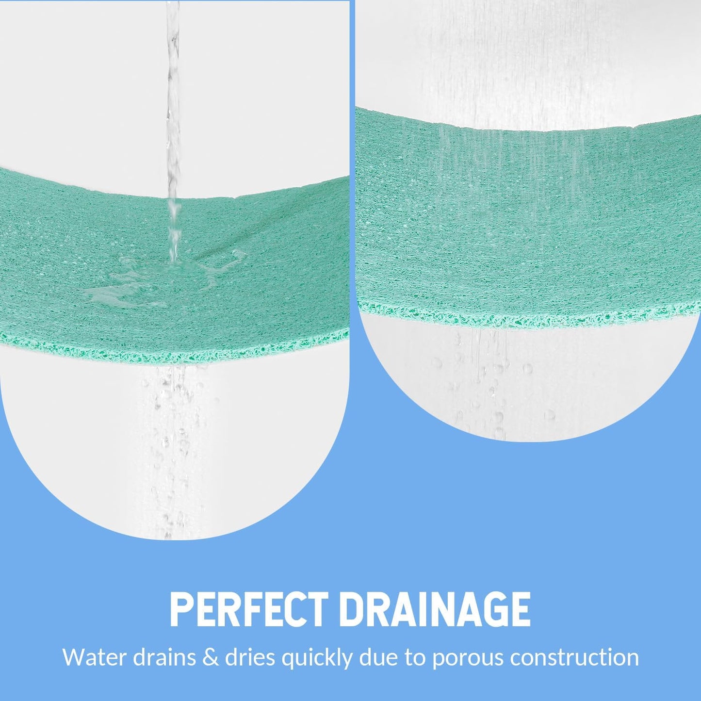 Non-Slip Bathtub Mat, Anti Slip Shower Mat, Fast Drying Bathtub Mats, Foot Scrubber Mat, Anti Slip Mat for Tub, Floor, Bathroom, Kitchen, Home, Hotel (Light Green 32"×17")