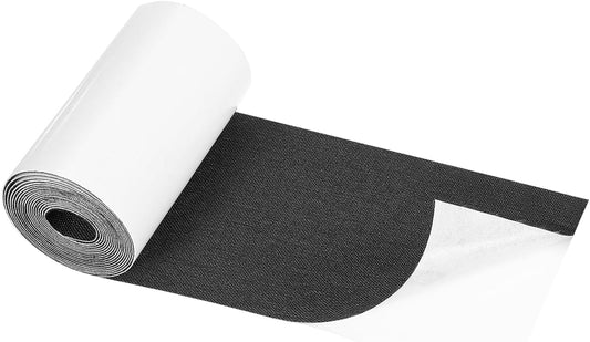 Repair Patches Repair Tape Self-Adhesive DIY Repair Patch Linen Gear Patch for Sofa, Furniture, Chair, Clothing,Tents,3.5x79 Inch,Black
