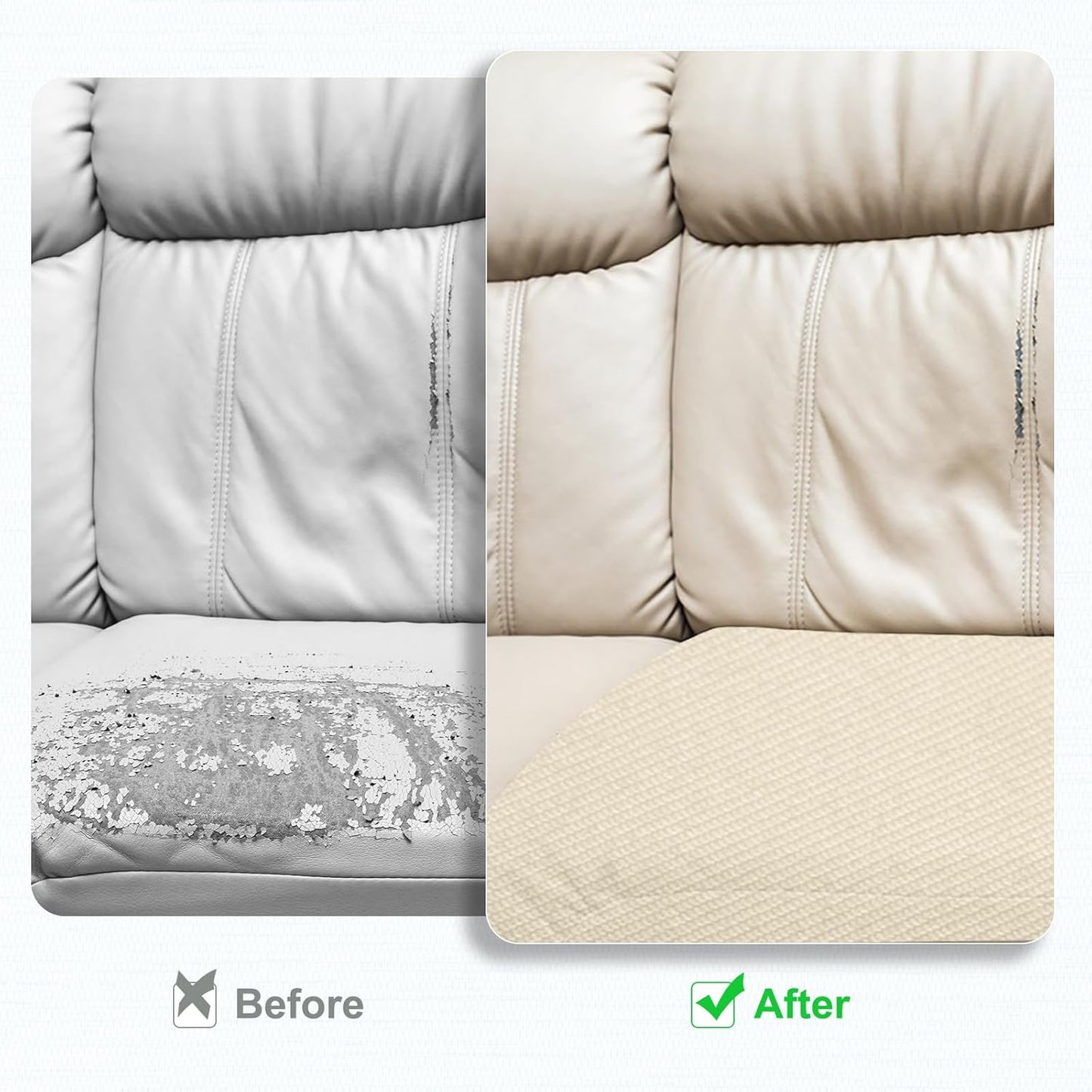 PATIKIL 8x11 Inch Linen Repair Patches, 2Pcs Self-Adhesive Fabric Patch for Sofas Tote Bags Furniture Car Seats Clothes Tents, Dark Gray