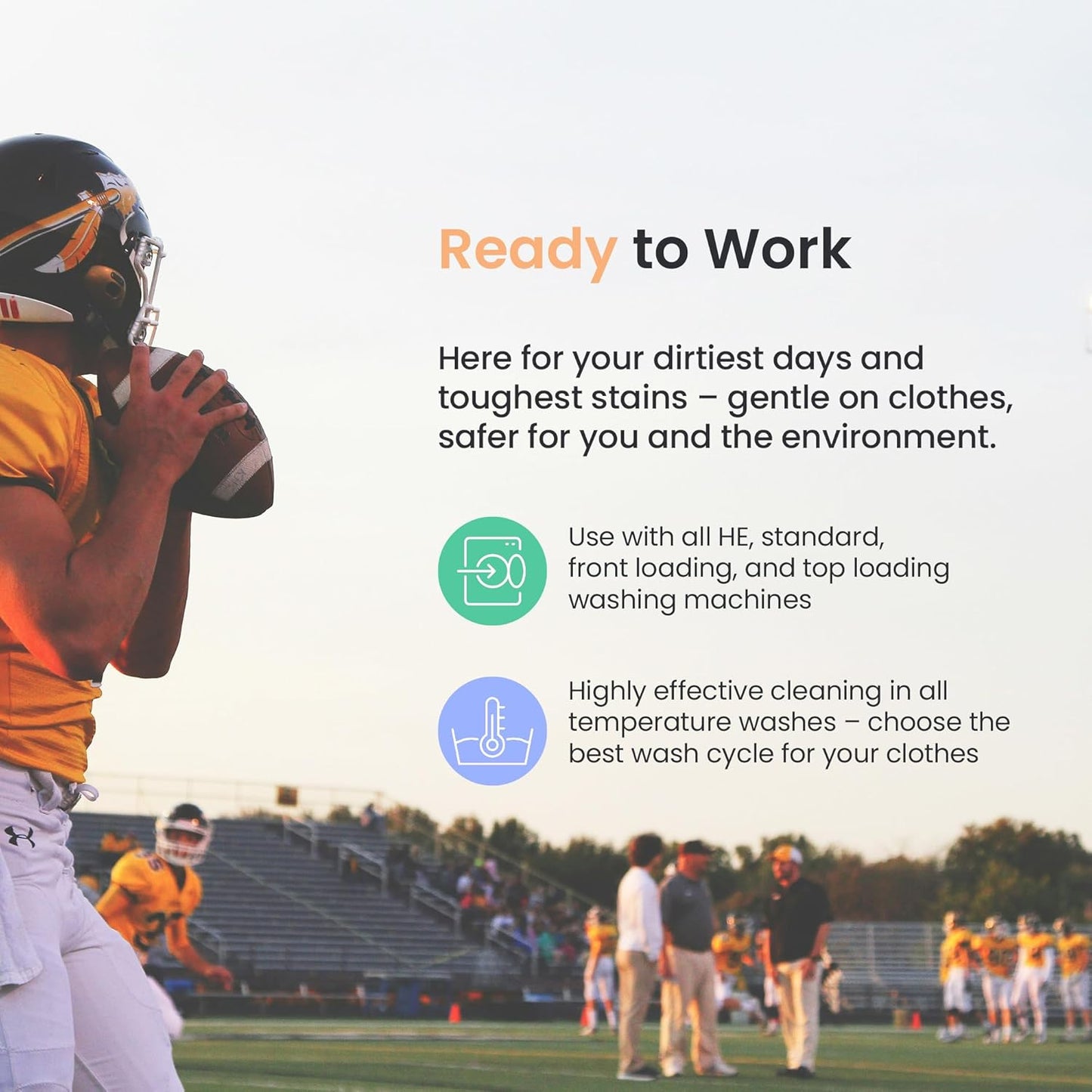 Orchard Laundry Detergent Powder Natural Deep Cleaning Laundry Powder for Sensitive Skin - Citrus - Plant Based Effective Ingredients - 65 Loads - Enzyme-Powered, Eco Friendly Detergent