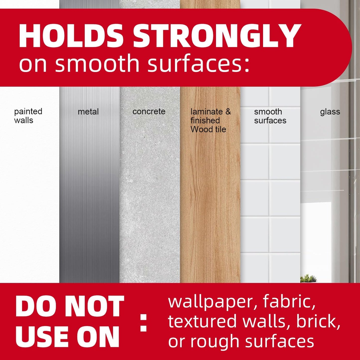 Wall Hooks for Hanging Heavy Duty, Medium 22 Self Adhesive Wall with 26 Strips no Damage, Transparent Sticky for Key, Shower,Towel, Coat, Door, Hat