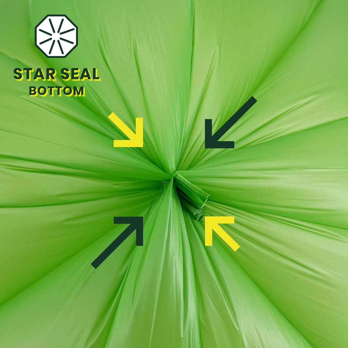 Compost Bags, Handle Tie Food Scrap Bags 3 Gallon,100 Count,Certified by BPI and ASTM D6400, Kitchen Compost Bin Compatible