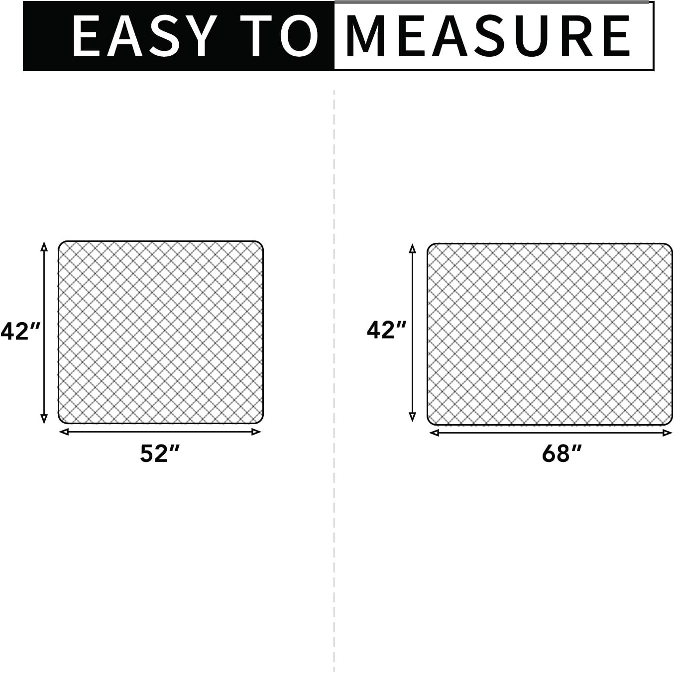 Easy-Going Sectional Couch Covers for Dogs L Shape Sofa Cover Reversible Sofa Slipcover Chaise Lounge Cover Furniture Protector Cover for Pets Dog Cat (42 x 68 inches, Dark Gray/Dark Gray)