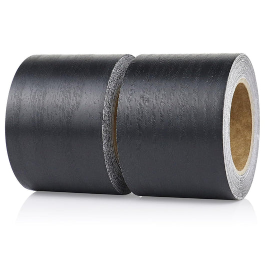 BOMEI PACK Wood Grain Repair Tape,Self Adhesive Repair Patch for Furniture, Floors, Cabinets, Windows, Doors, RV, Home Decor and DIY Projects (2, Black)