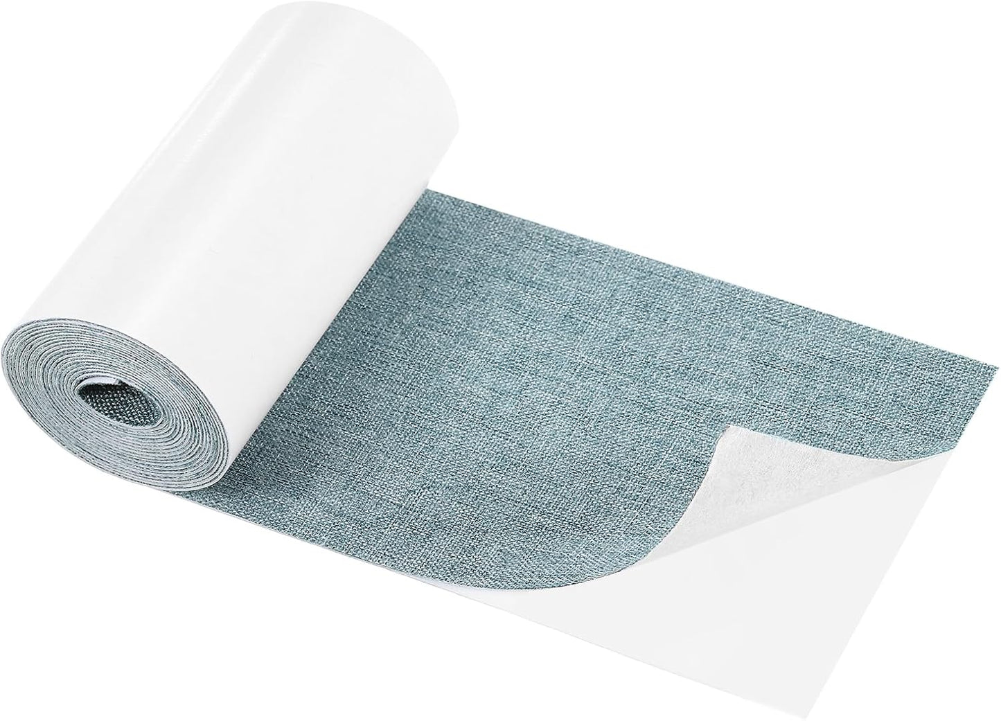 Repair Patches Repair Tape Self-Adhesive DIY Repair Patch Linen Gear Patch for Sofa, Furniture, Chair, Clothing,Tents,3.5x79 Inch,Slight Blue