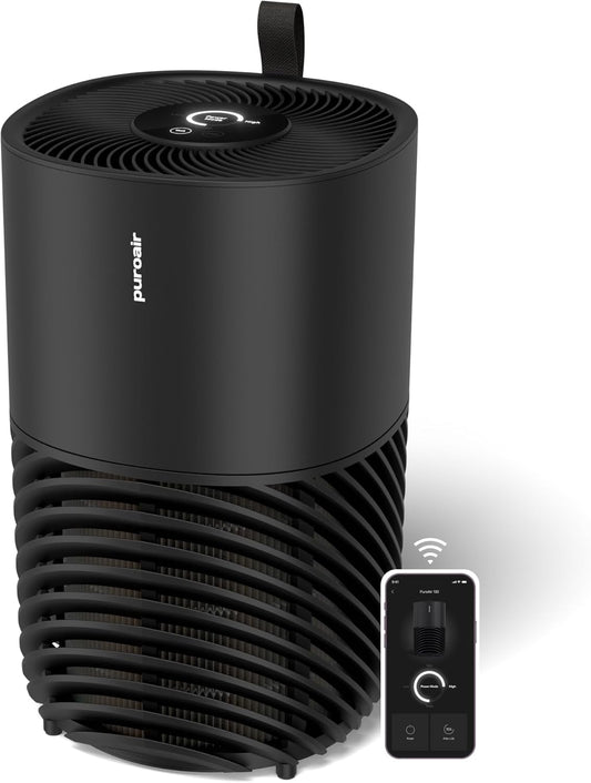PuroAir 130i Smart Air Purifier for Home Large Rooms - Covers Up To 600 Sq Ft - Filters Up To 99.9% of Pollutants, Smoke, Pollen, Dust - Quiet Air Filter - Air Purifiers for Bedroom