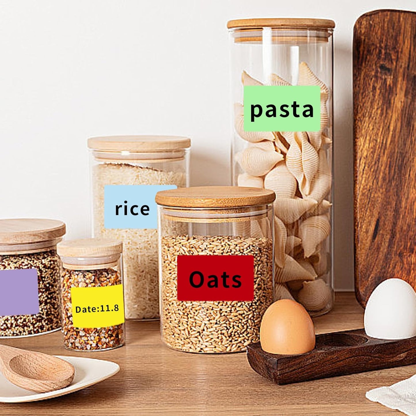 2×3 Inch Removable Thermal Labels,Self-Adhesive Square Direct Thermal Labels,300 Sheets-Brown