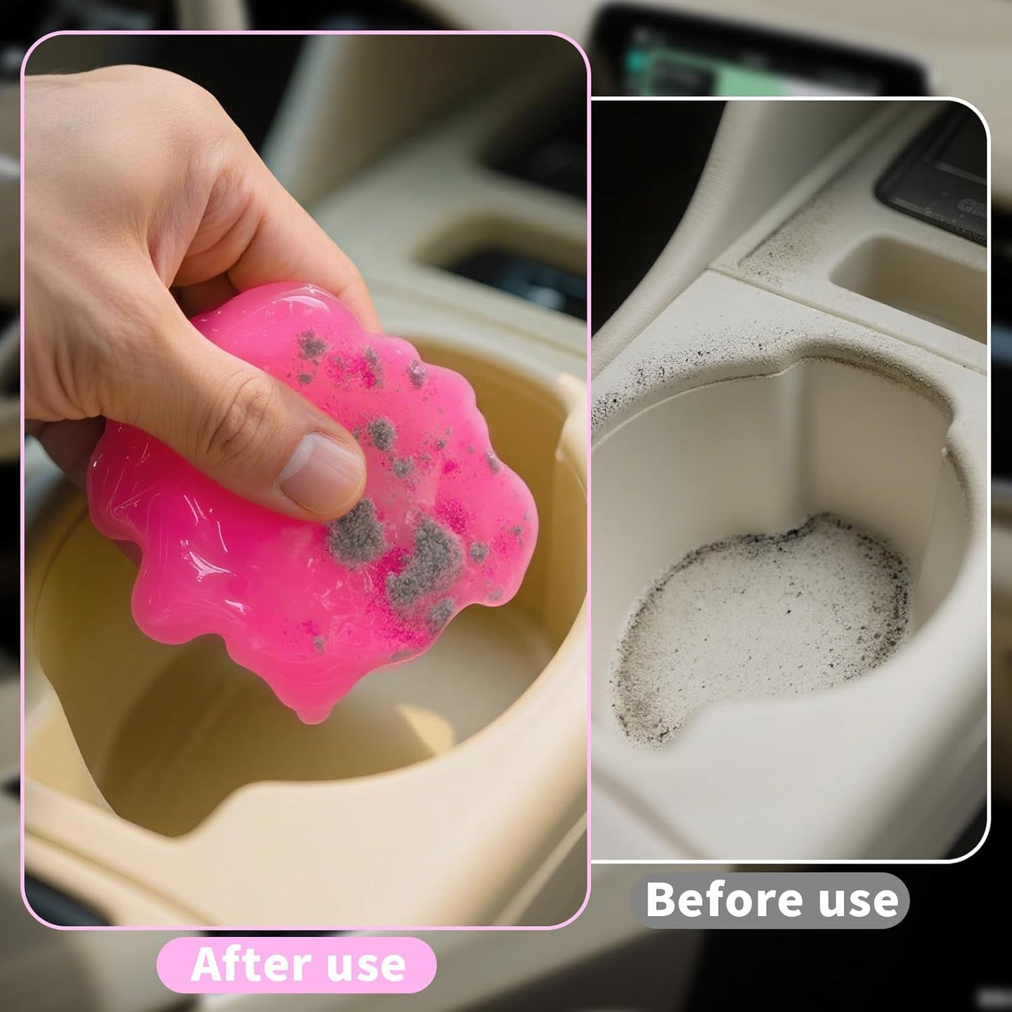 ASFSKY Car Cleaning Gel (Red,Watermelon) Cleaning Putty Universal Dust Cleaning Car Interior Cleaner Keyboard Dust Remover Car Slime Gifts for Men Women Girl（1 Pack）