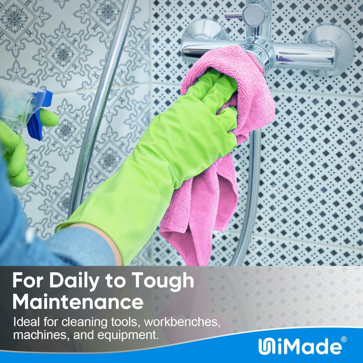 Microfiber Cleaning Cloth, 100 Sheets Microfiber Towels for Cars Commercial Grade Shop Towel Washcloths Lint-Free Bulk Cleaning Rags for Mechanic Restaurant Garage Housekeeping, 11"x 9", Pink