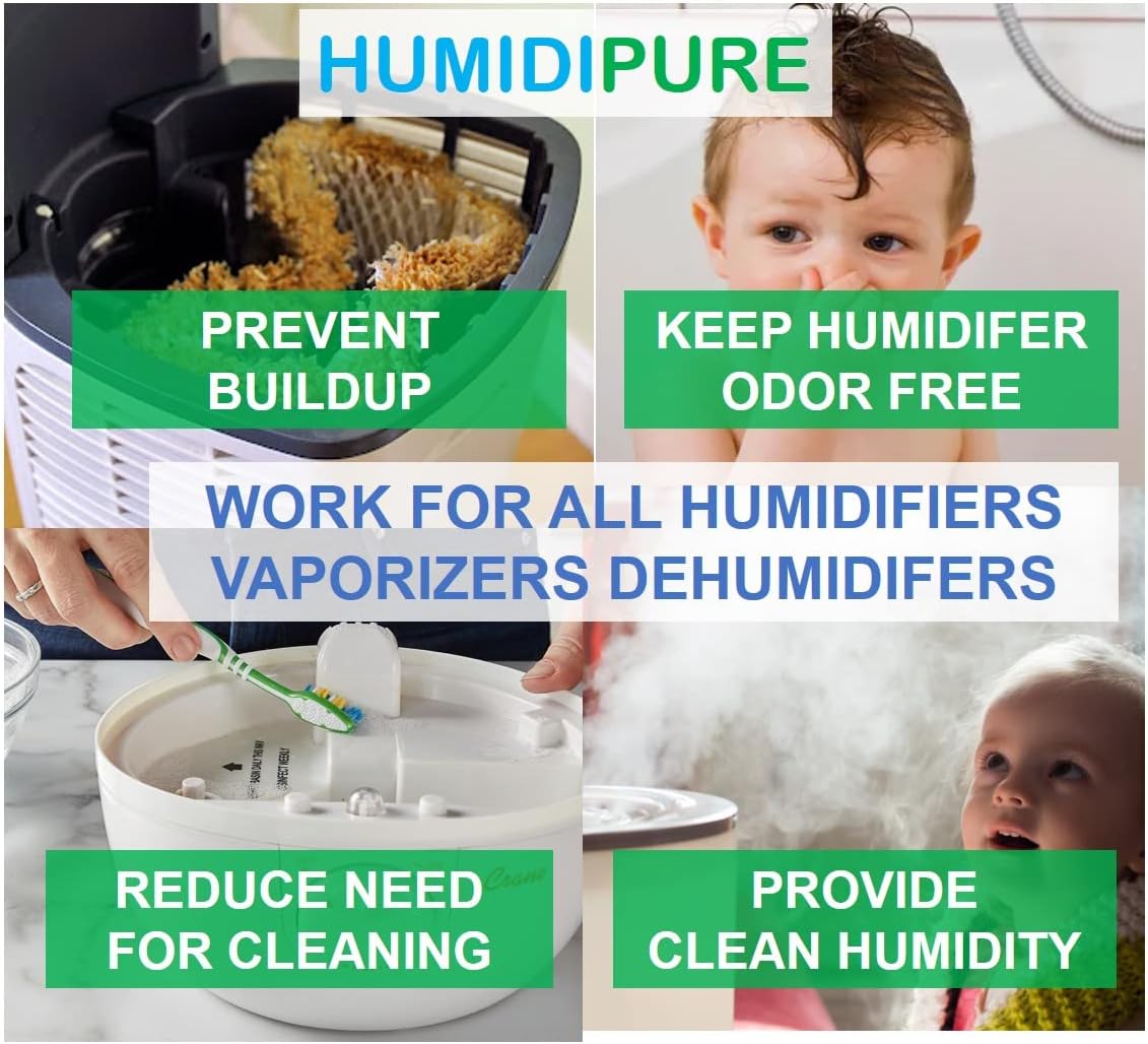 Natural Food Grade Concentrate. 200 day+ Humidifier Treatment Additive*. Prevent Slimy, Crusty and Rusty Buildup. Keep Water Clean and Odor Free
