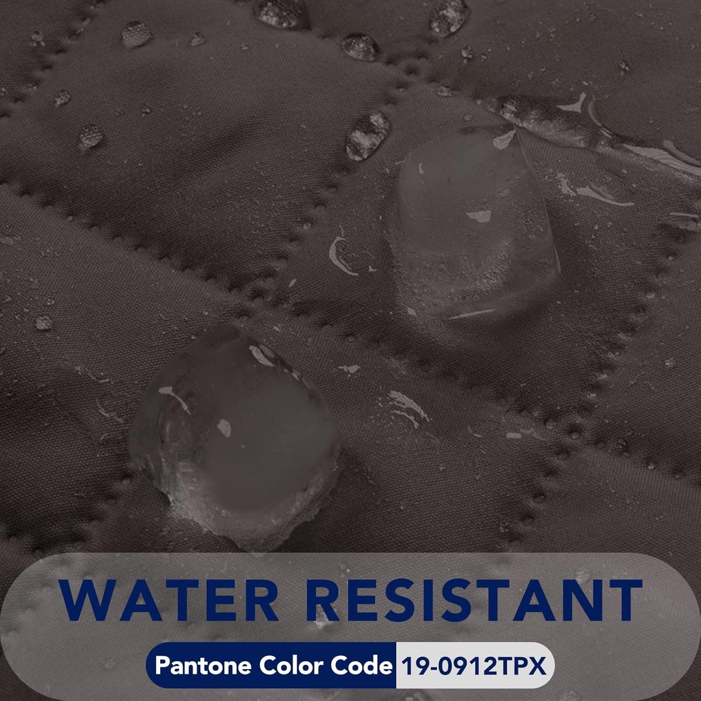 PureFit Reversible Quilted Sofa Cover, Water Resistant Slipcover Furniture Protector, Washable Couch Cover with Non Slip Foam and Elastic Straps for Kids, Pets (X Large, Chocolate/Chocolate)