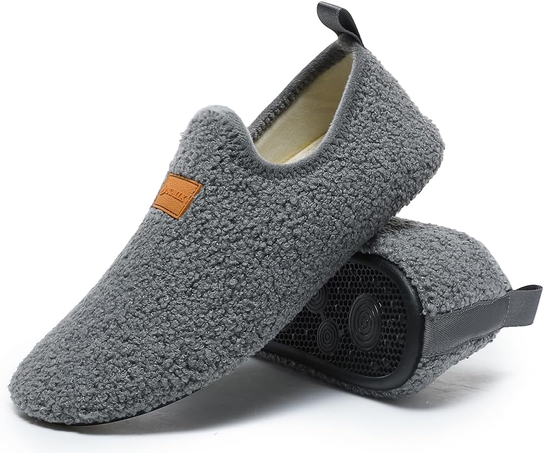 Adult Indoor House Slippers Socks Lightweight Non Slip Grip House Home Shoes for Women Men