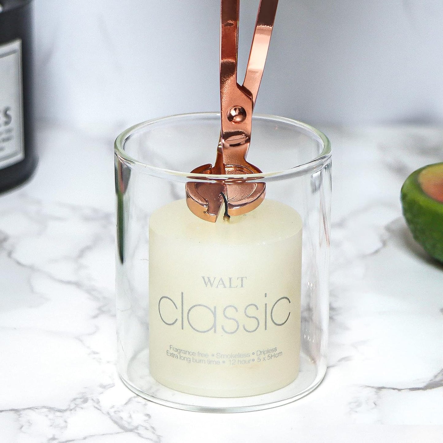 Lsnisni 4 in 1 Candle Accessory Set - Wick Cutter, Snuffer, Dipper & Electric Lighter - Gifts for Candle Lovers (Champagne)