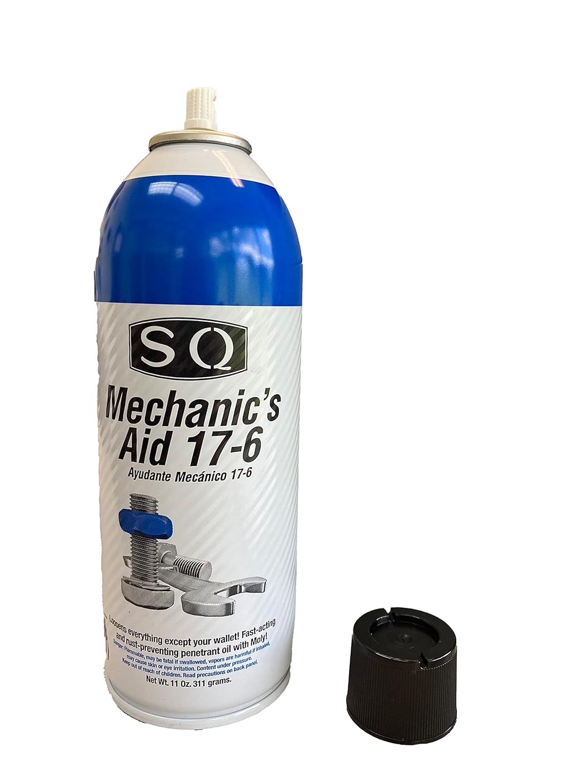 SQ Lubricant Combo, SQ Mechanic's Aid 17-6 Penetrating Catalist, 5 in 1 Multipurpose Lubricant, Silicone Lubricant Heavy Duty (8)