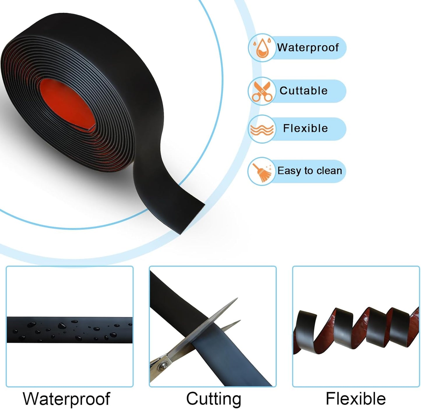 Floor/Door Flat Transition Strip & Self Adhesive Floor Vinyl Floor Edge Trim Laminate Floor Gap Covering Joining Strip