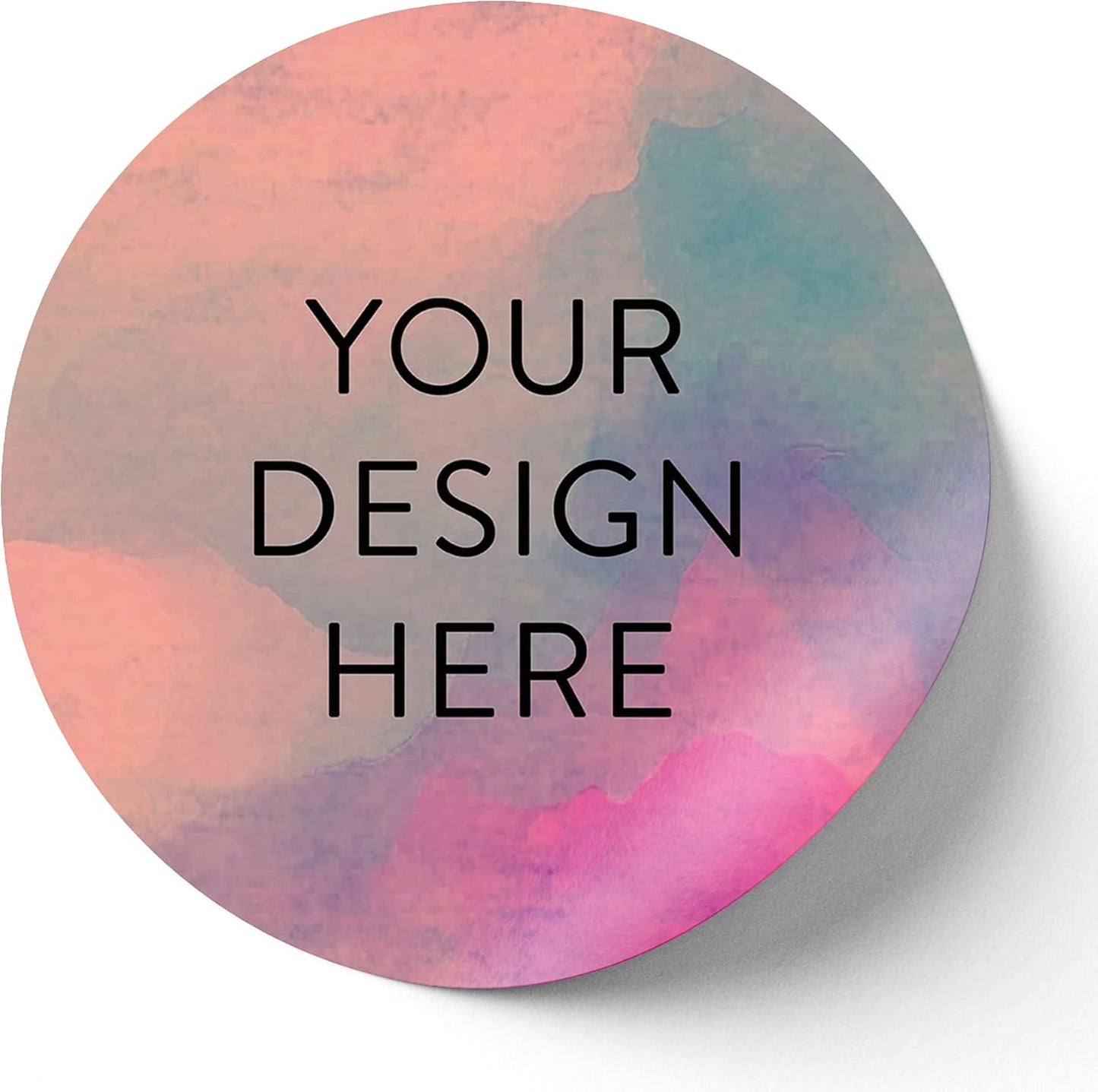 100 Custom Vinyl Stickers - Upload Your own Image, Text, Design, Logo - Personalized Logo Labels for Handmade, Packaging, Bottle, Jars, Candle, Brand Stickers (Rose, 5x5)