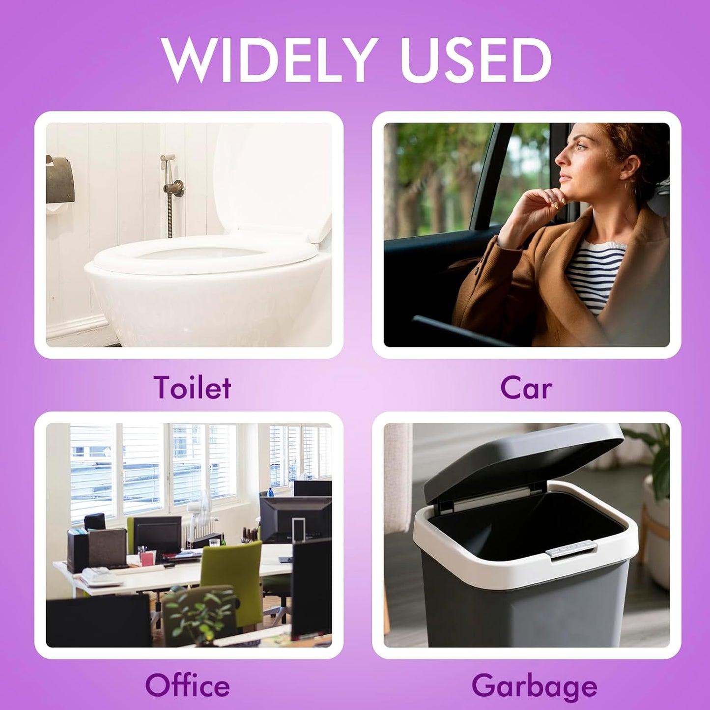 Toilet Spray Travel Size Lavender, Air Freshener Bathroom Spray, Up to 240 Uses, 2 Pack