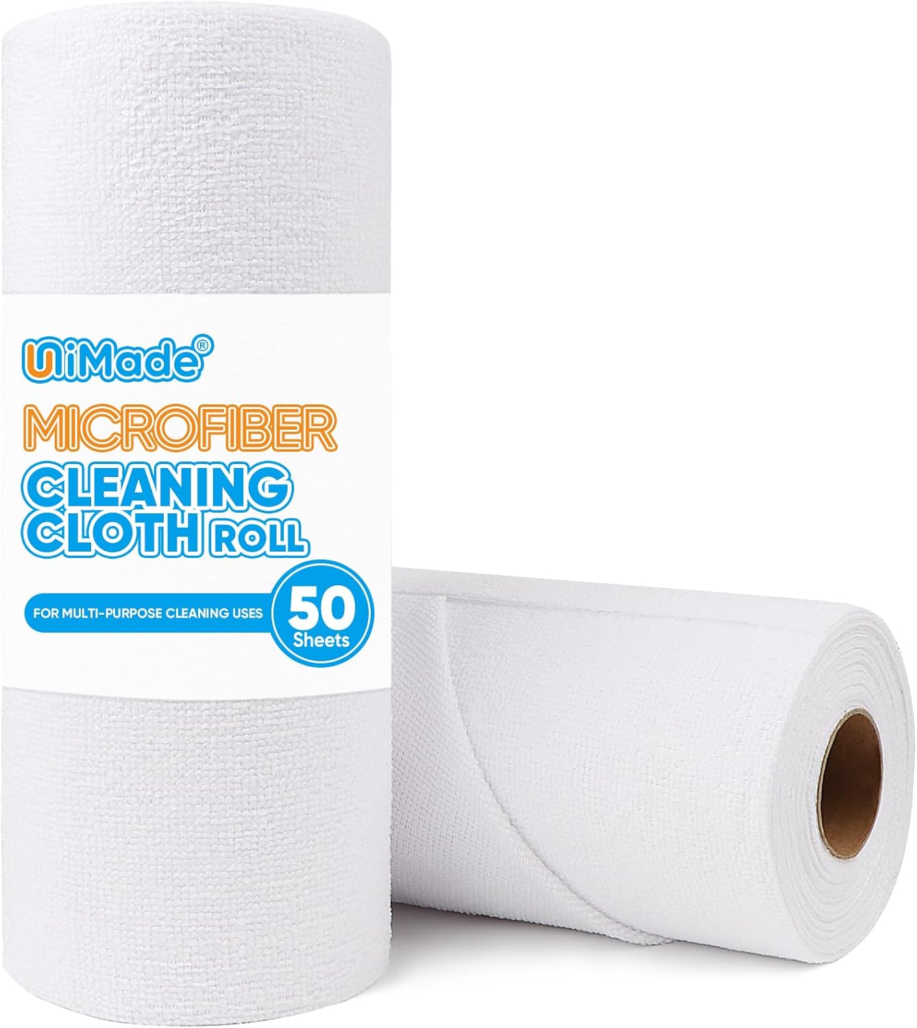 Microfiber Cleaning Cloth, 50 Sheets Shop Towels Commercial Grade Washcloths Lint-Free Clean Rags Bulk Towels for Cars Mechanic Restaurant Garage Housekeeping, 11.5"x 11.5", White