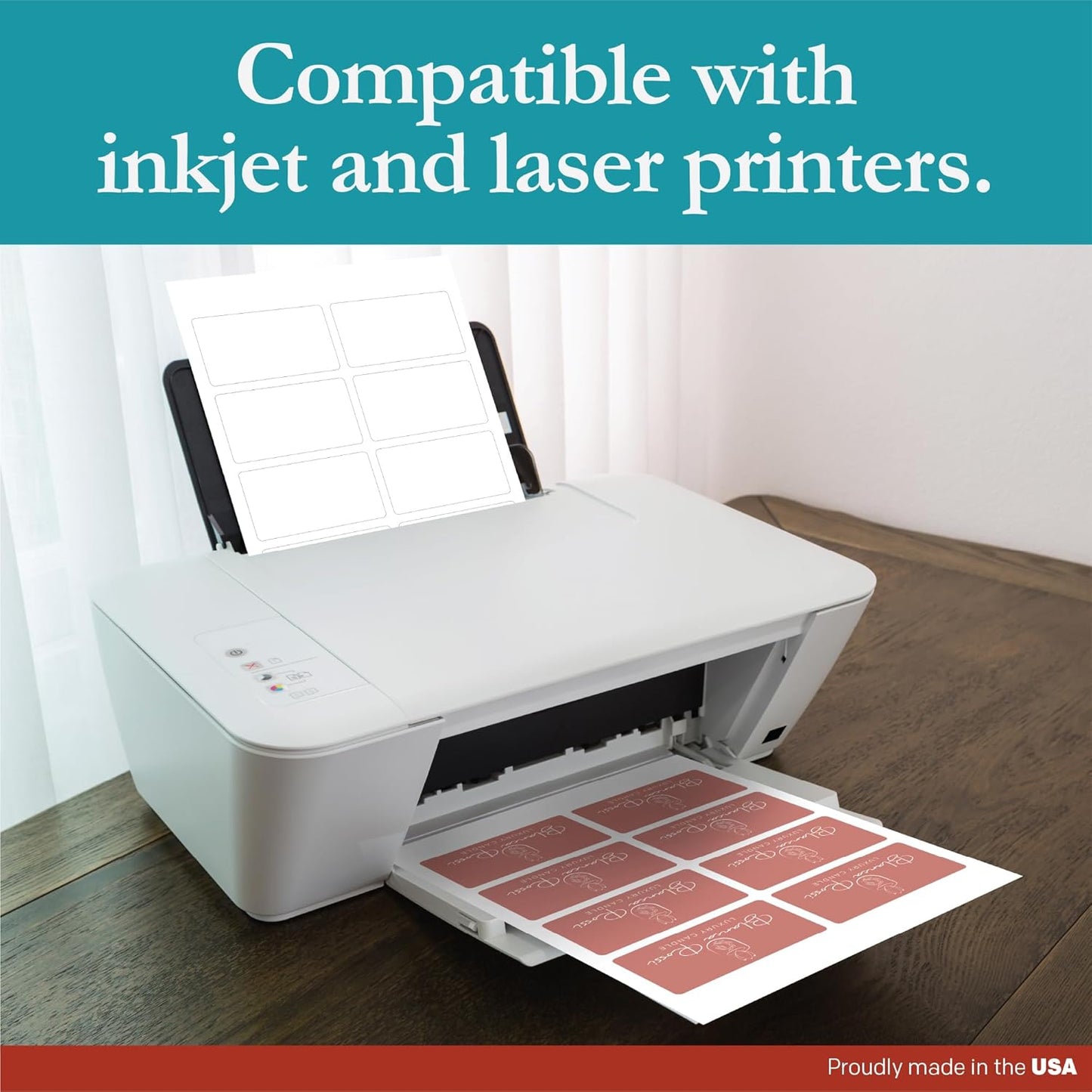 Premium Label Supply White Sticker Mailing Labels – 3.75" x 2" – Laser/Inkjet Compatible – (8 per Sheet), 2000 Sheets – 16,000 Total Adhesive Labels