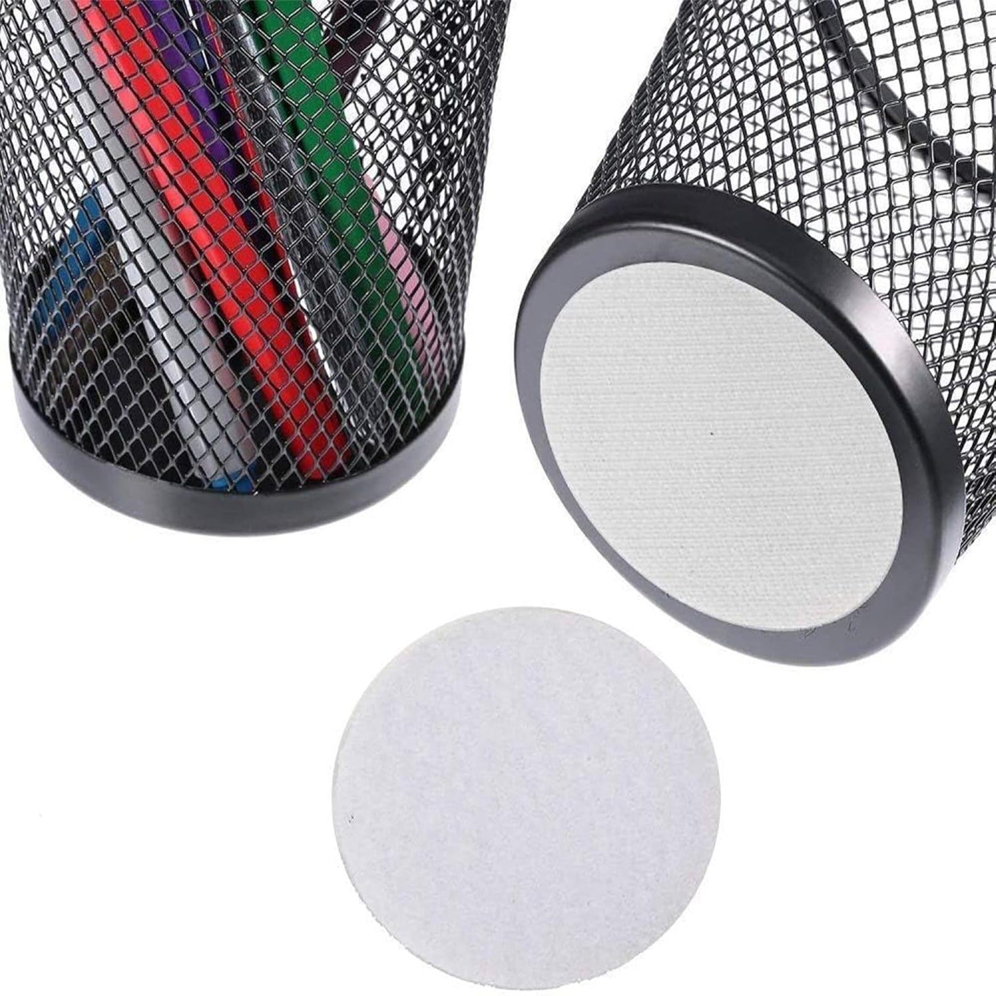 BRAVESHINE Round Sticky-Back Tapes with Adhesive - 36PCS Industrial-Strength Hook and Loop Fasteners - Double Sided Removable Interlocking Tapes for Children Crafts - Round 1.5inch