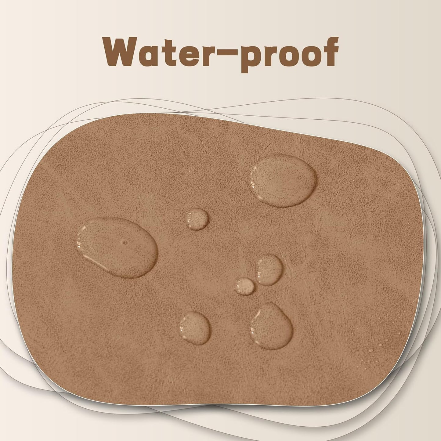 30-Inch Round Storage Ottoman, Modern Ottoman Coffee Table with Removable Top for Living Room, Bedroom, Office （Light Brown）