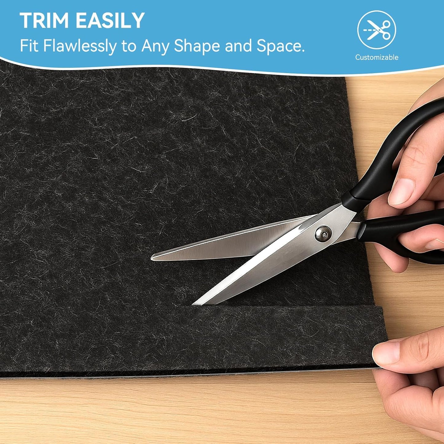 Warmstar 2x6 FT Non Slip Rug Pad,100% Waterproof Felt Rug Pad for Hardwood Floors,1/2” Thick Soft Carpet Pad with Natural Rubber Backing, Secure Grip & Floor Protection