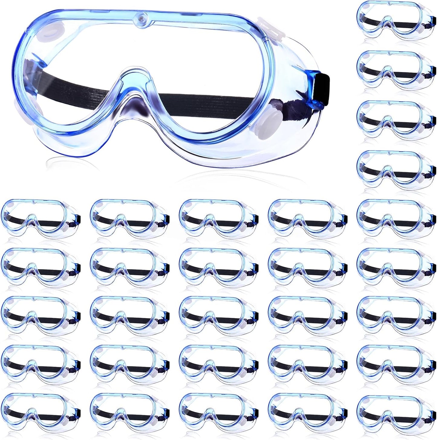 Yunsailing Protective Safety Goggles Lab Over Glasses Clear Anti Fog Eye Protection Goggles for Men Women