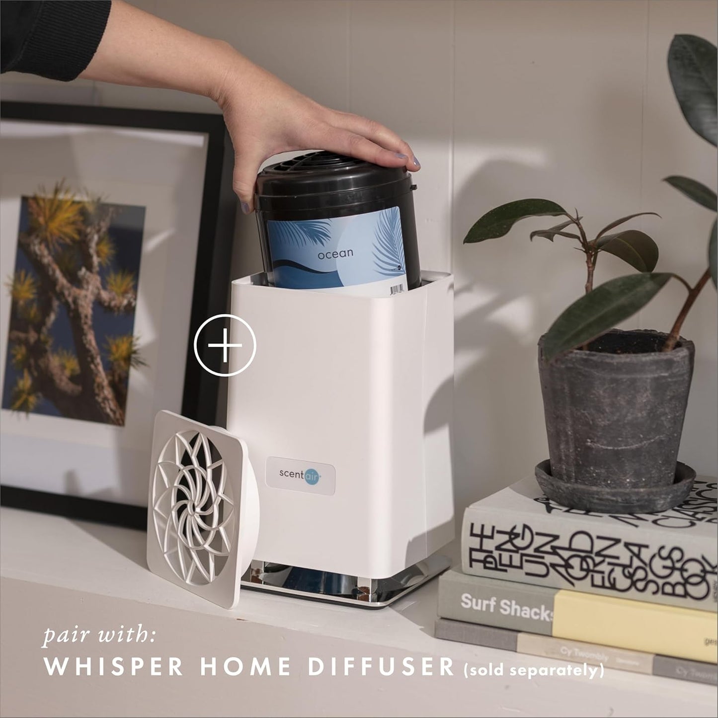 ScentAir Whisper Home Monthly Plug-in Refill, Fragrance Cartridge for Home and Office, Ocean