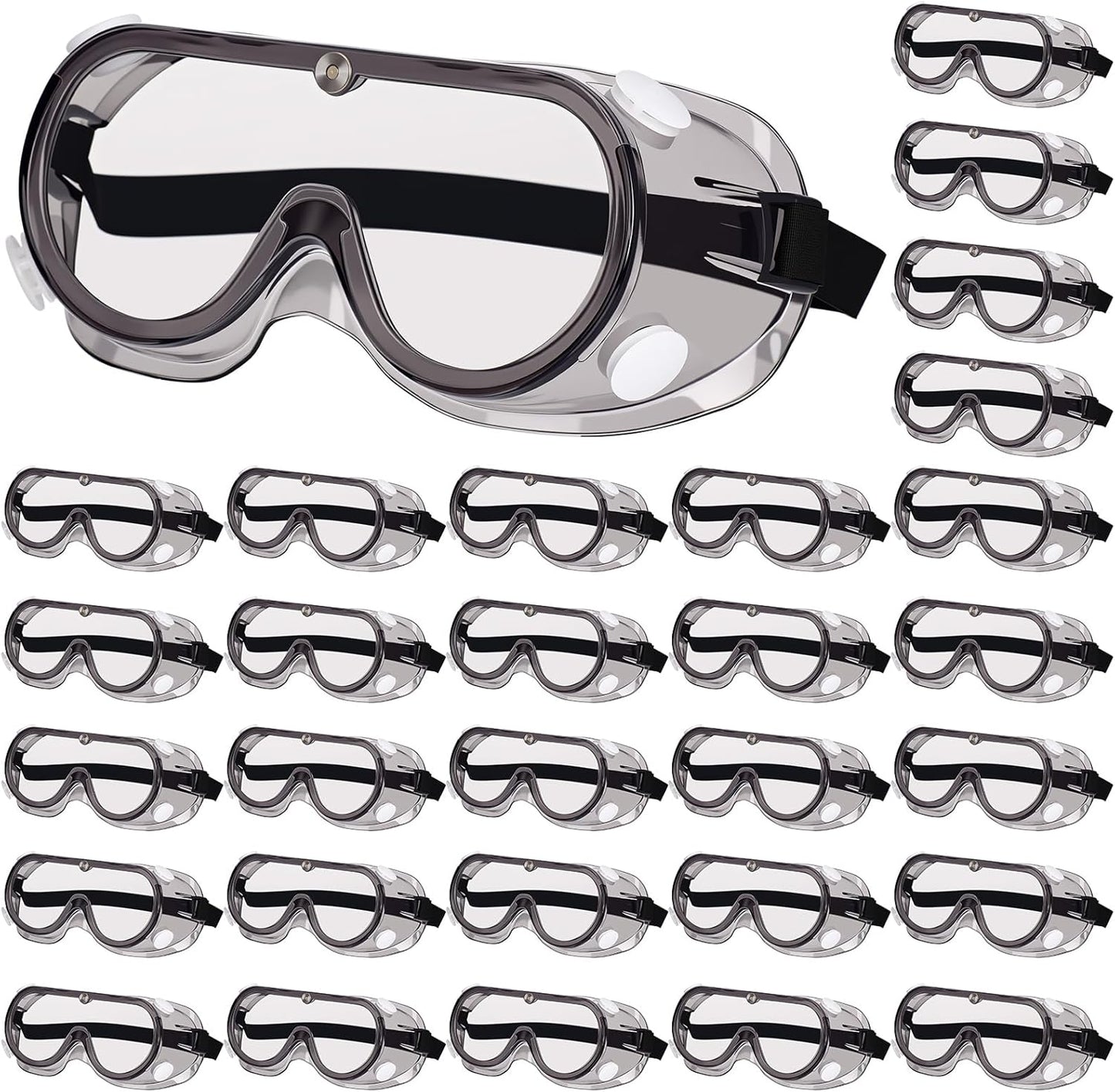 Yunsailing Protective Safety Goggles Lab Over Glasses Clear Anti Fog Eye Protection Goggles for Men Women