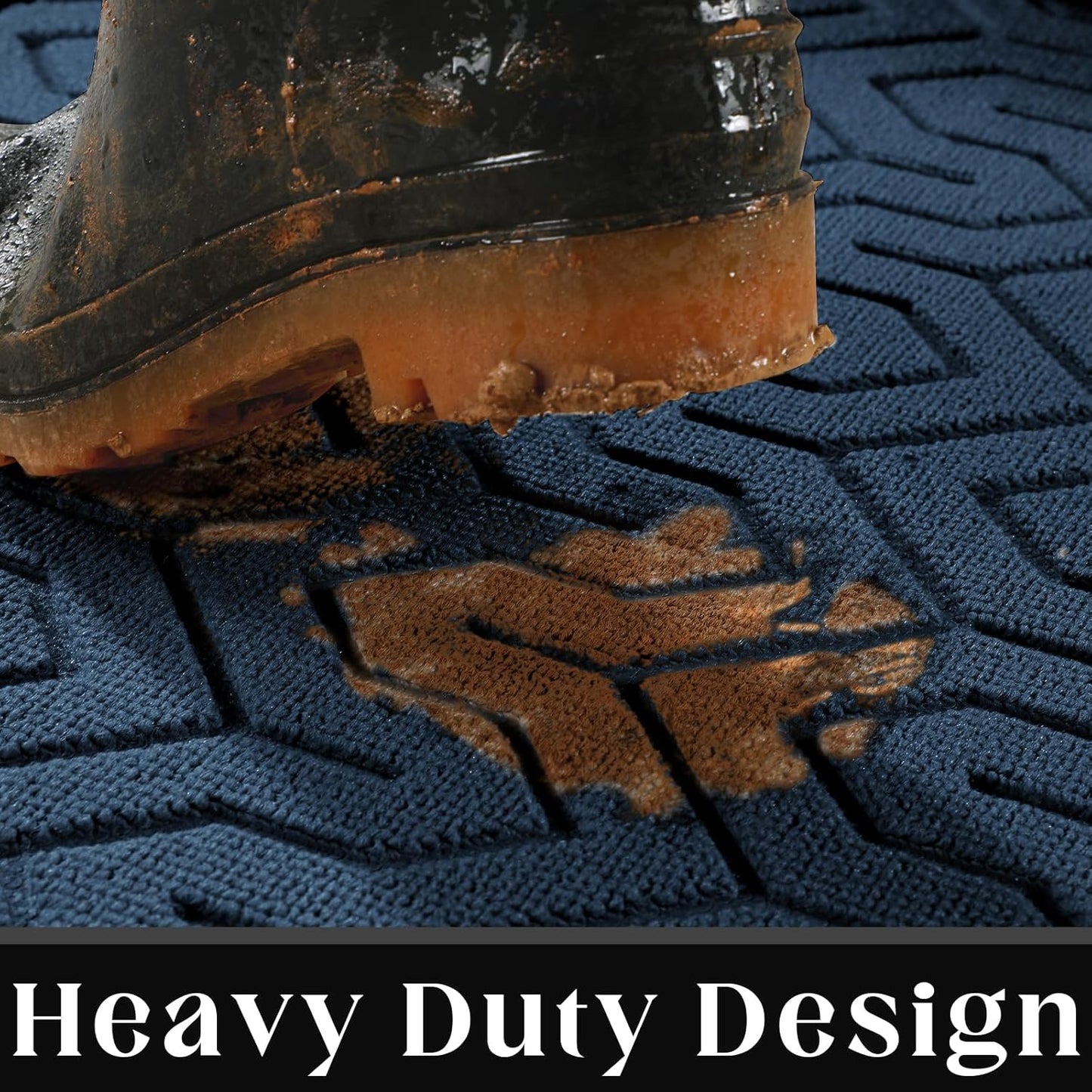 Yimobra 72x24 Indoor Outdoor Runner Rug, Heavy-Duty Waterproof Entrance Mat for High Traffic Areas, Commercial Grade Welcome Door Mat, Easy Clean, Blue