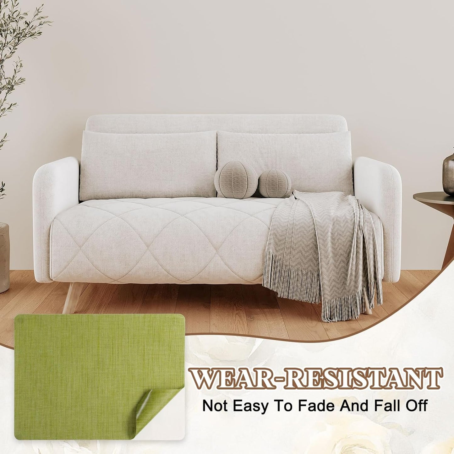 PATIKIL Linen Repair Patch, 8 x 11 Inch Self-Adhesive Linen Fabric Repair Patches for Sofa Couch Clothes Handbag Tents Car Seats Furniture, Grass Green