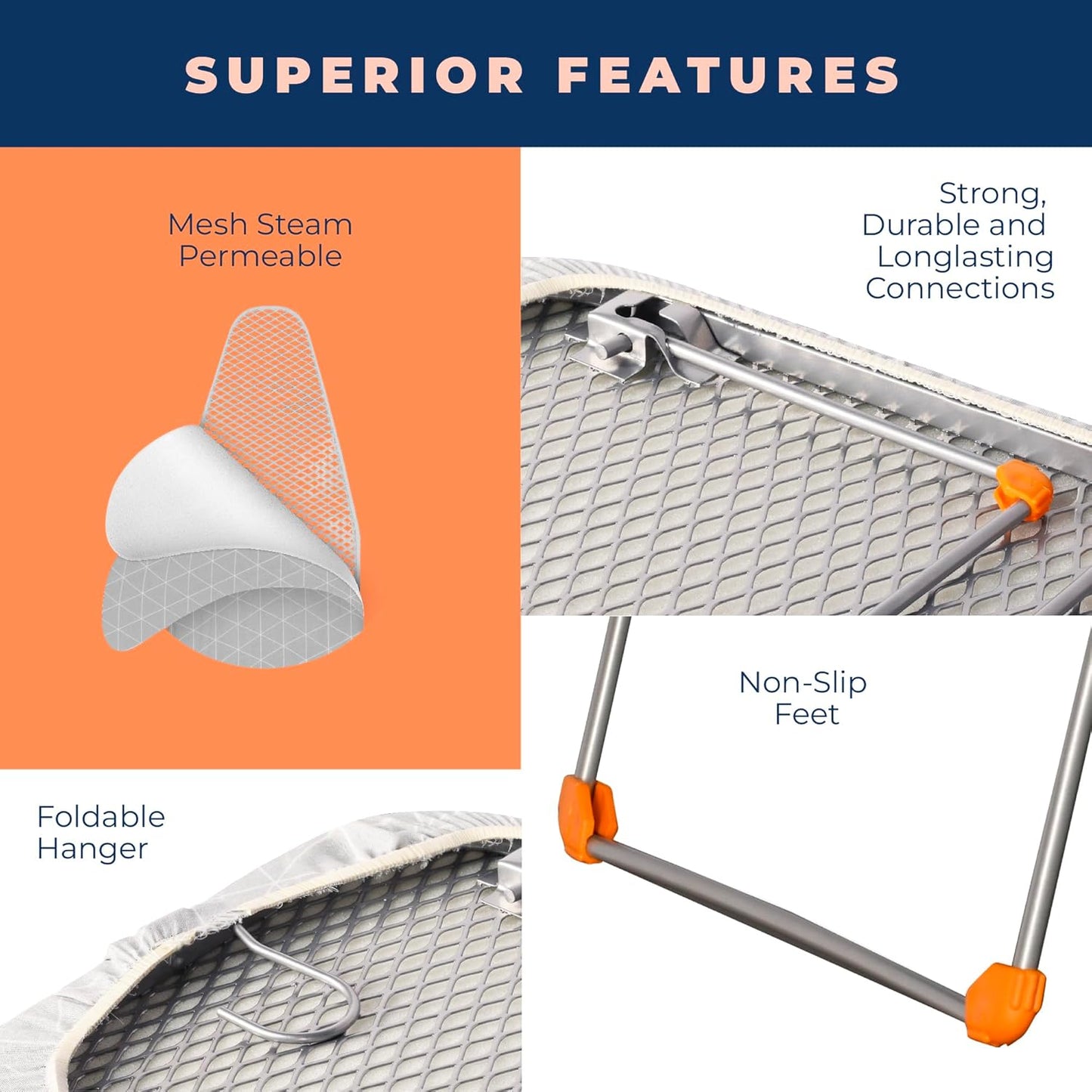 Tabletop Ironing Board with Folding Legs, Small Ironing Board with Thick Cotton Cover, Portable Mini Iron Board for Sewing, Craft Room, Household, Dorm, Table Top, 12x30