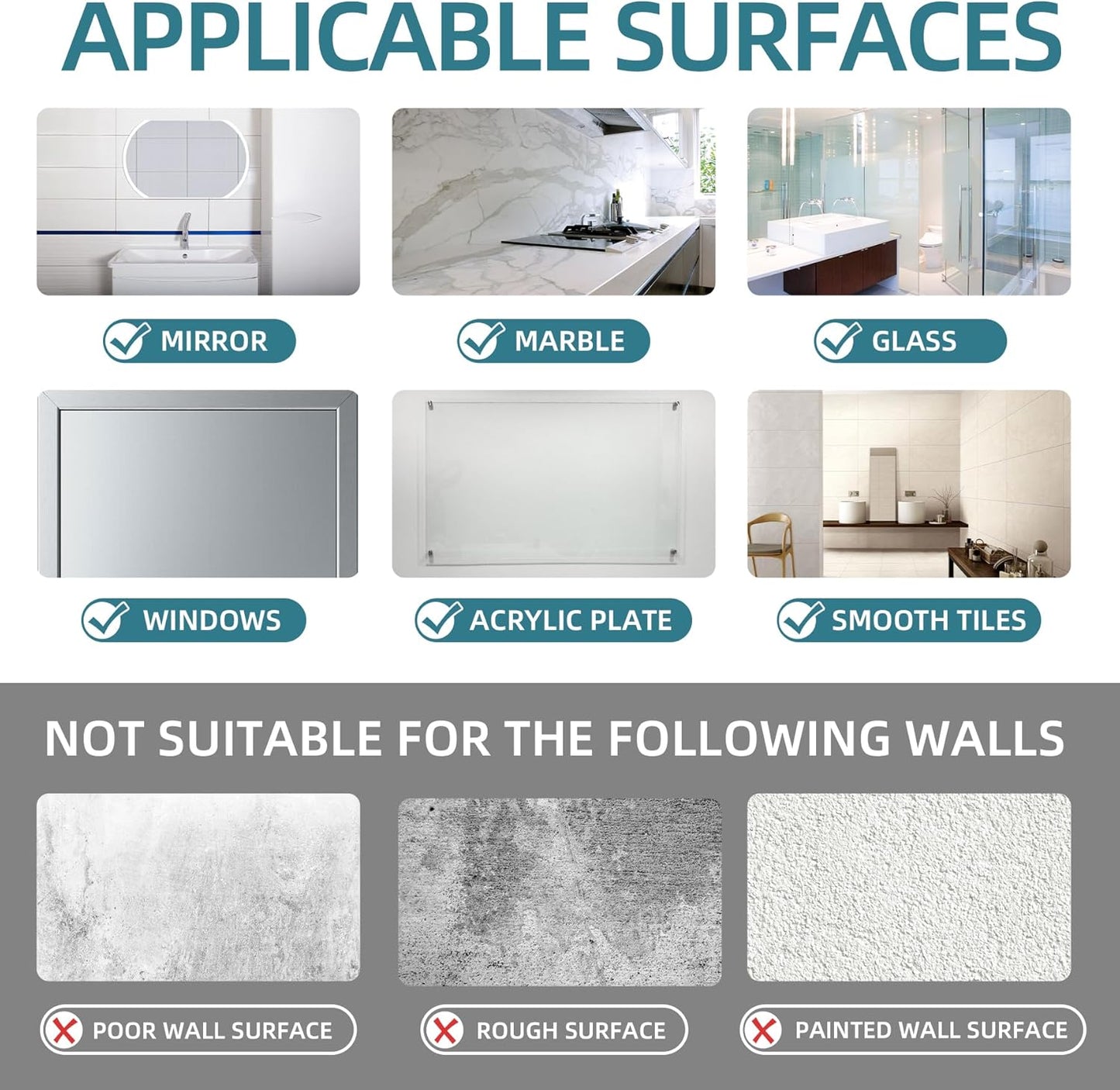 Suction Cup Hooks, 5 Pack Wreath Door Hanger, Removable Small Suction Cups for Shower, Bathroom, Glass, Door, Windows, Kitchen-Up to 11 lbs on Smooth Surface-2 Hooks Design (Transparent Orange)