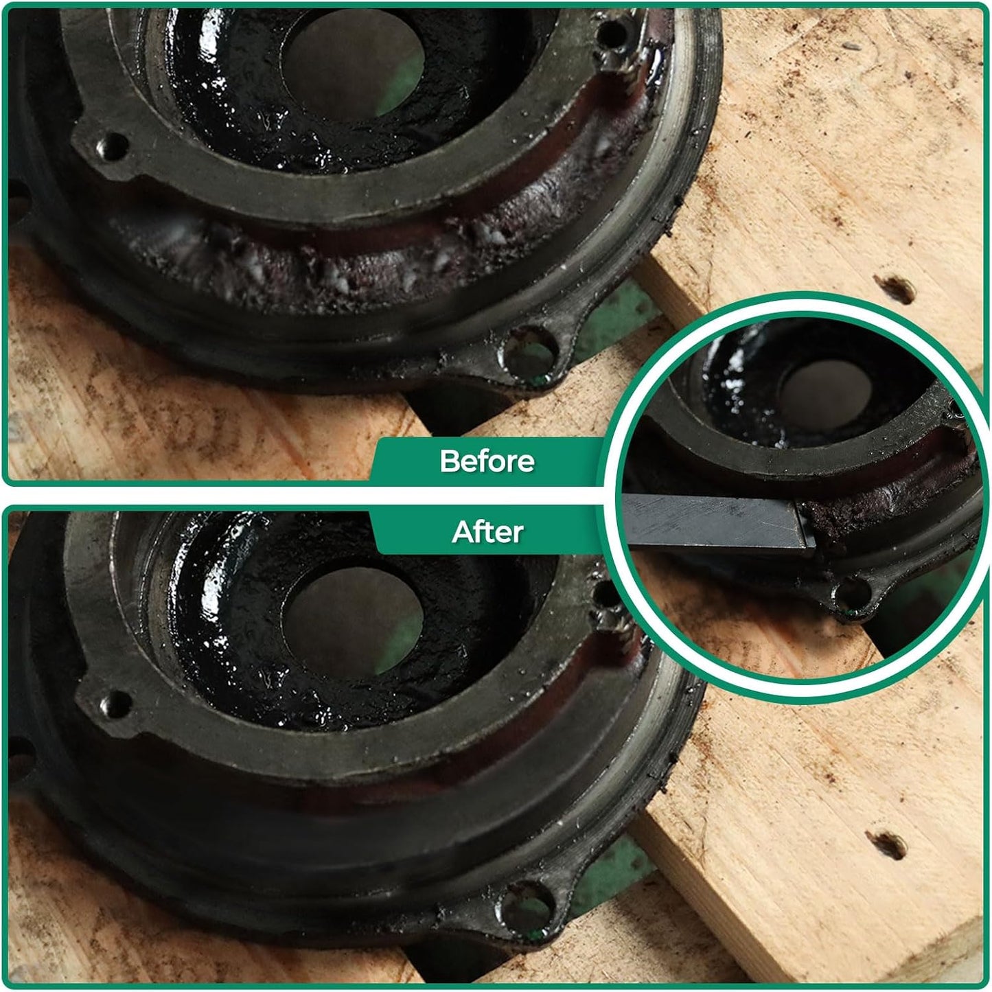 1-1/4-inch Carbide Scraper,Super Gasket Scraper with Durable Tungsten Tip for Remove Gaskets, Carbon and More from Varied Surfaces