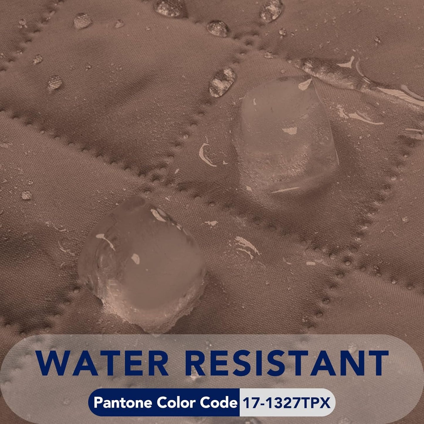 PureFit Reversible Quilted Sofa Cover, Water Resistant Slipcover Furniture Protector, Washable Couch Cover with Non Slip Foam and Elastic Straps for Kids, Pets (X Large, Brown/Beige)