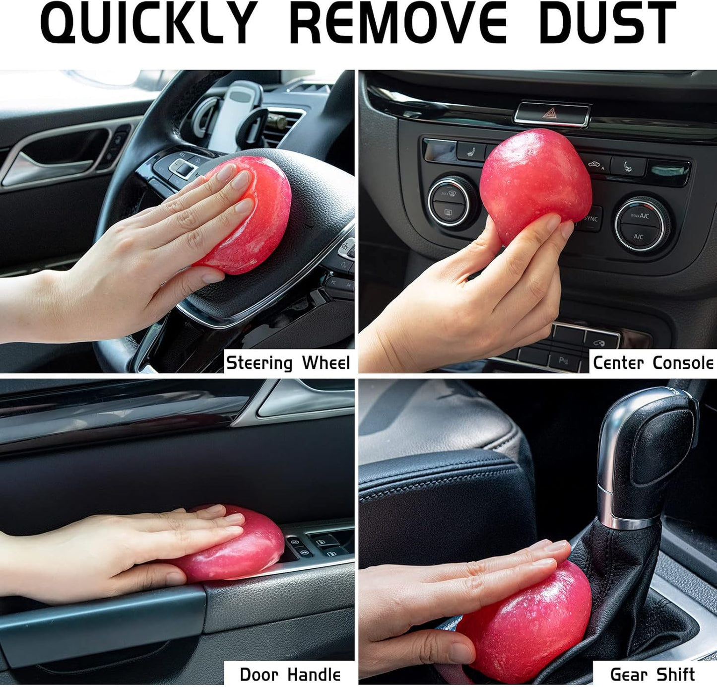 TICARVE 2Pack Cleaning Gel Car Putty Car Clean Putty Gel Auto Tools Car Interior Cleaner Car Cleaner Car Cleaning Slime Car Assecories Keyboard Cleaner Rose (320g/11.2oz)