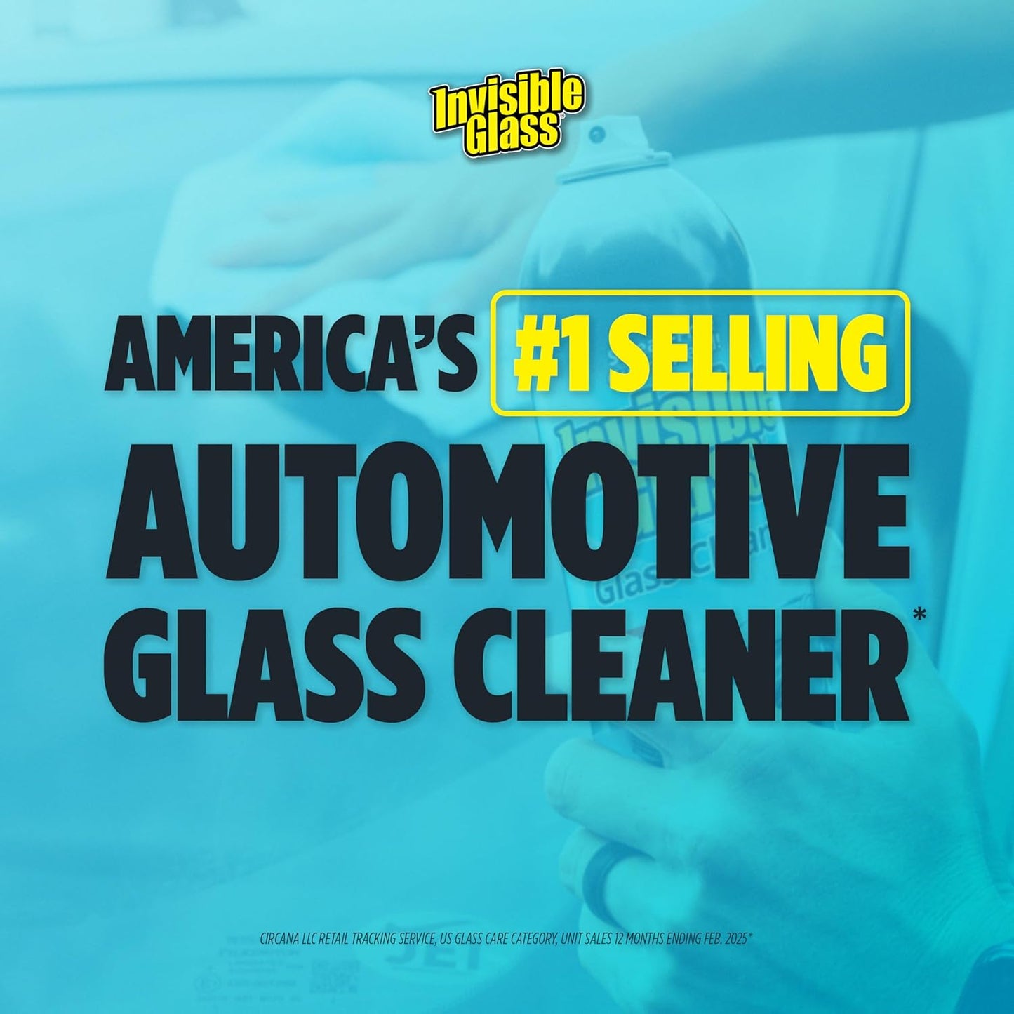 Invisible Glass 91163-4PK Premium Aerosol Glass and Window Cleaner for Auto and Home, Streak-Free, Ammonia-Free, Tint-Safe, 15 oz (Pack of 4)