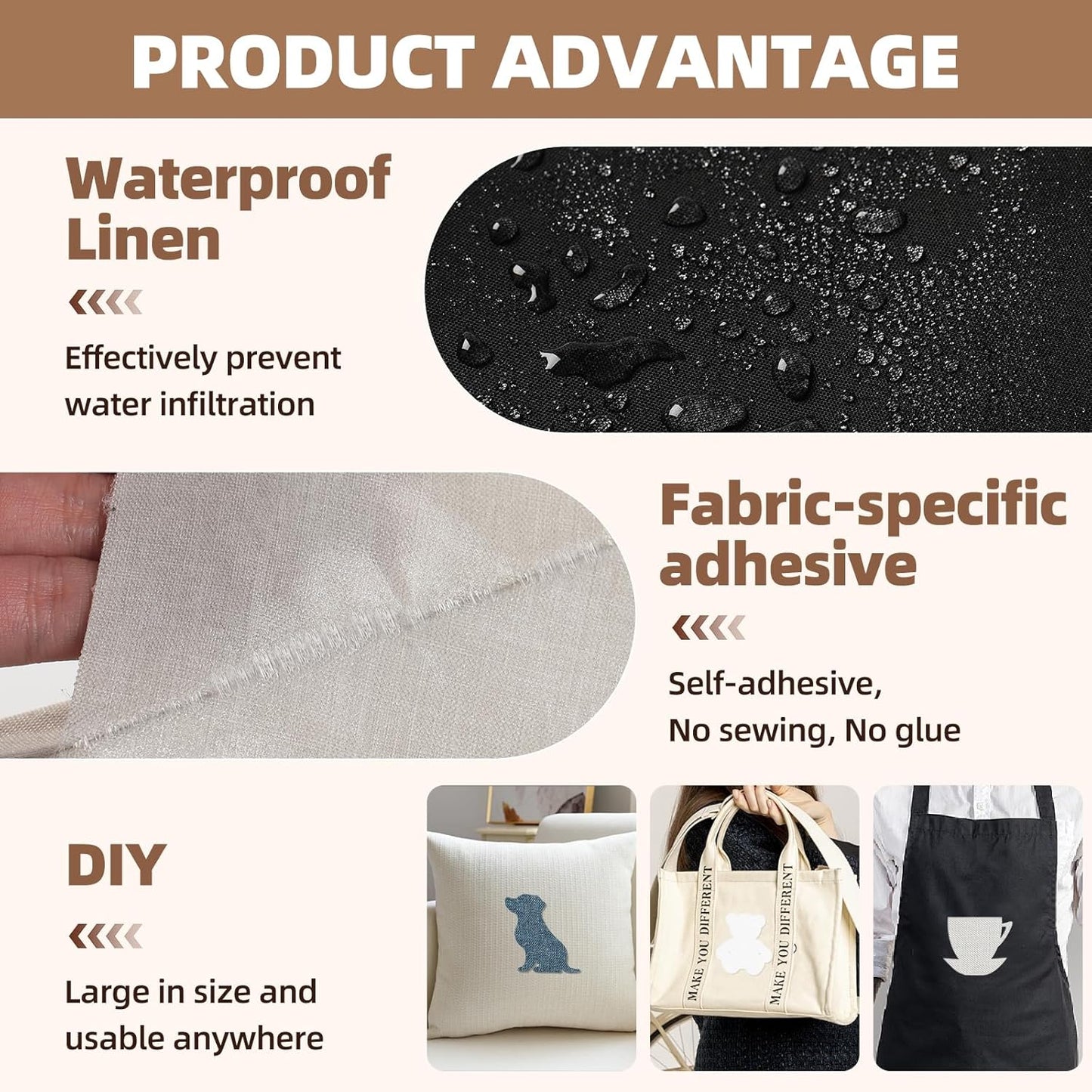 Fabric Repair Patch, 17X79 Inch Fabric Large Repair Tape, Self-Adhesive Patches for Furniture, Sofa, Car Interior, Shoes, Hand Bag, Clothing (Blue Grey, 17X79 Inch)