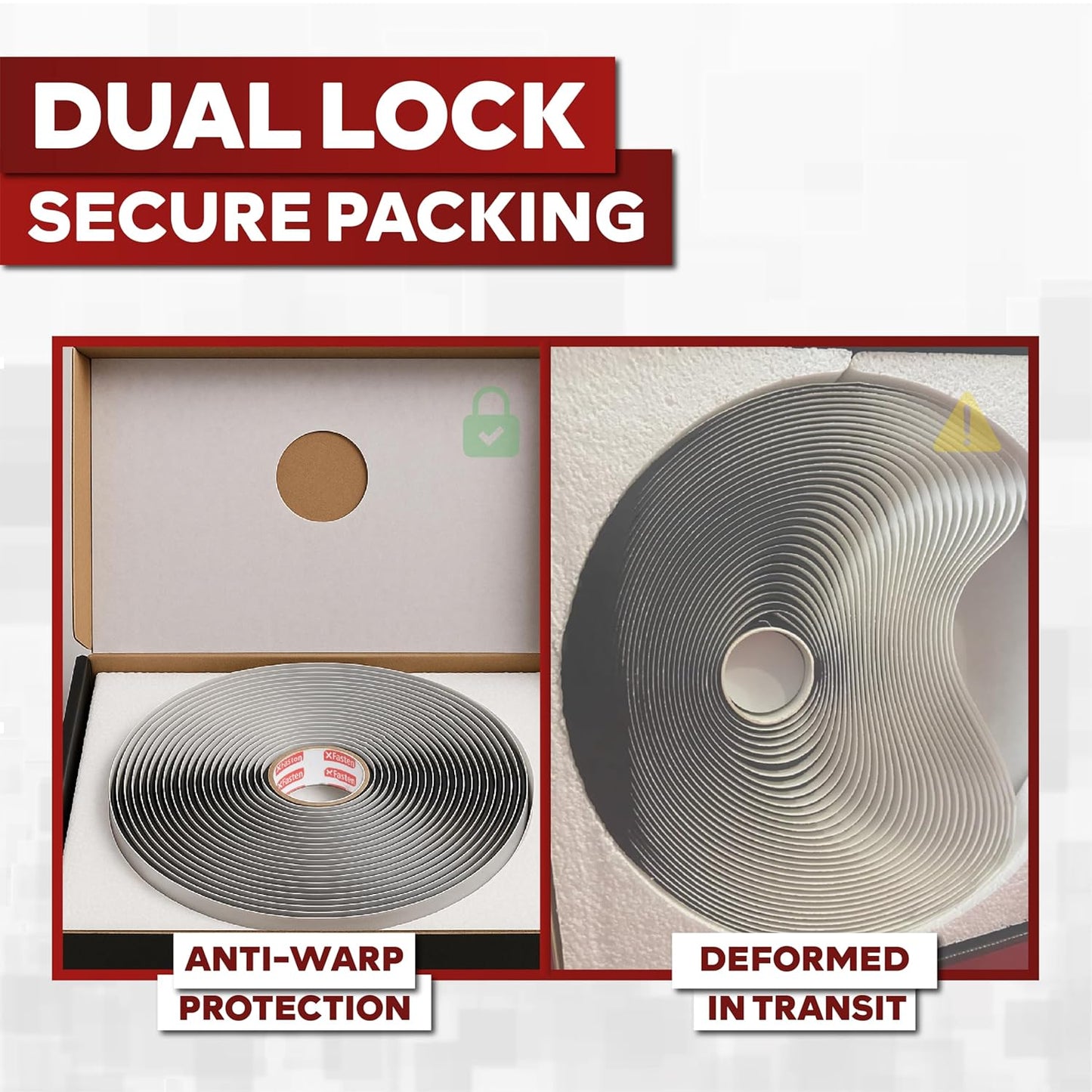 XFasten Butyl Putty Tape, Black, 1/8" x 3/4" x 30' (3-Pack) EDPM Butyl Rubber Sealant, Stretchable Camper Butyl Tape, Pool, Headlight and RV Sealant