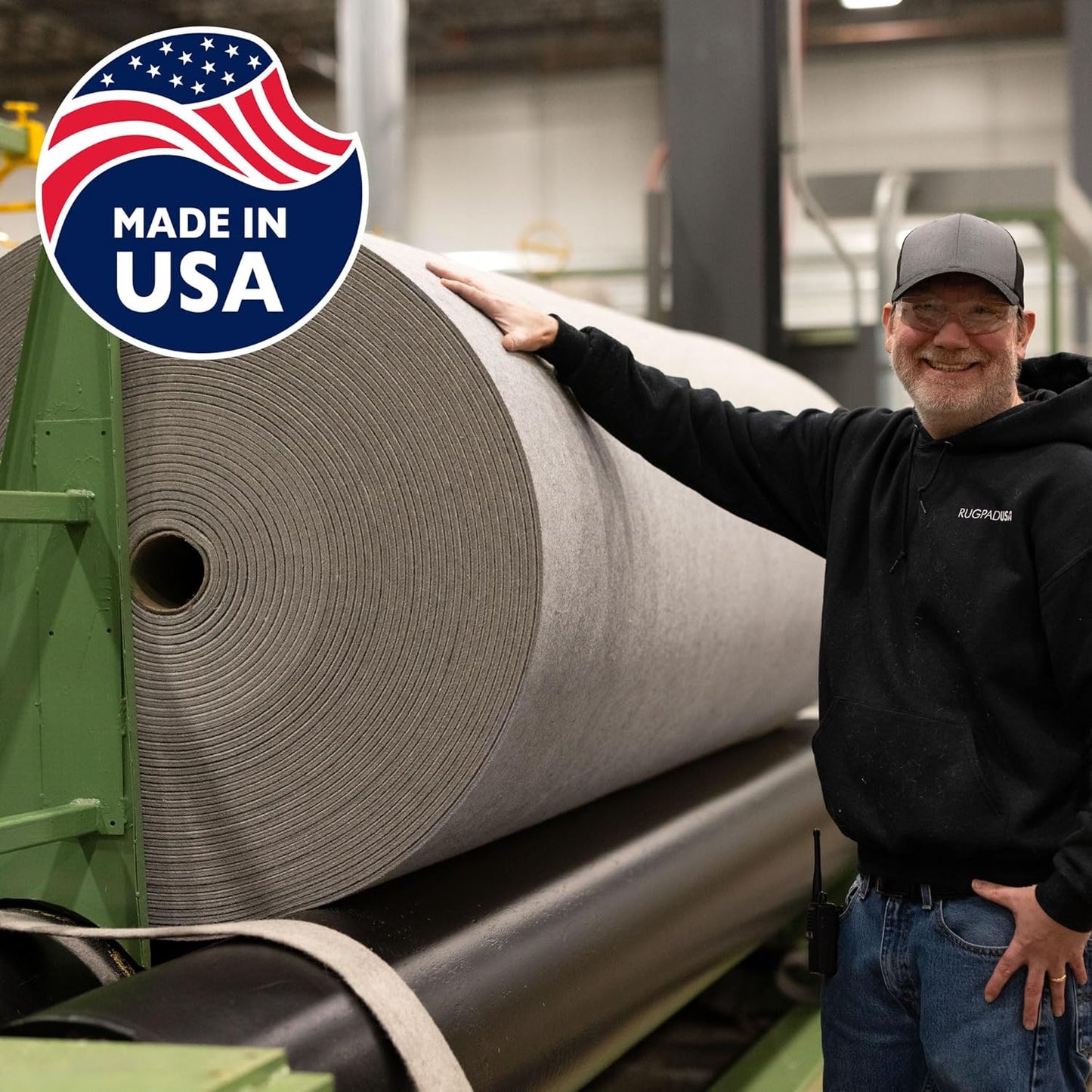 RUGPADUSA - Eco-Plush - 8'10" x 11'10" - 3/8" Thick - 100% Felt - Extra Cushioned Rug Pad - Available in 3 Thicknesses, Many Custom Sizes