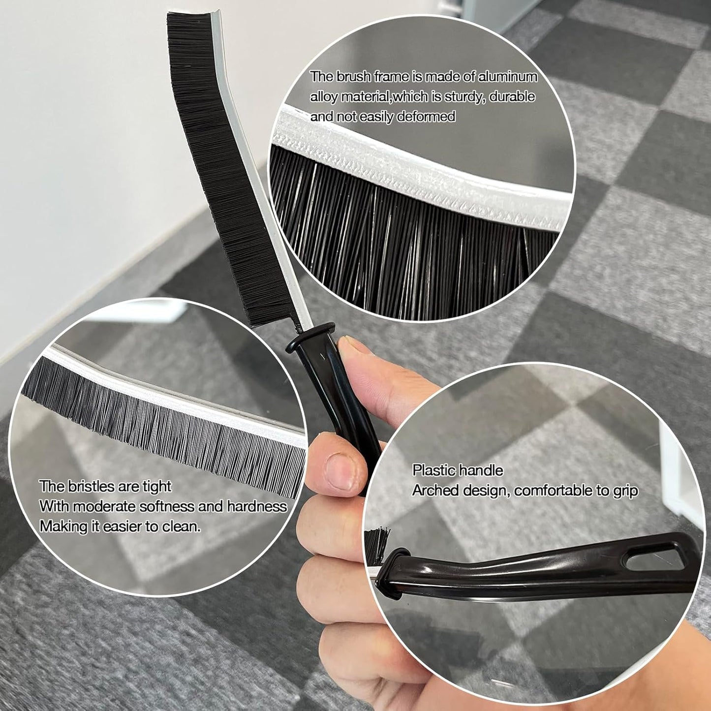20 Pcs Crevice Cleaning Brush, Bathroom Gap Brush, Grout Cleaner Brush Hard Bristle Crevice Cleaning Brush,Clean The Dead Corners of Bathroom Kitchen Tiles