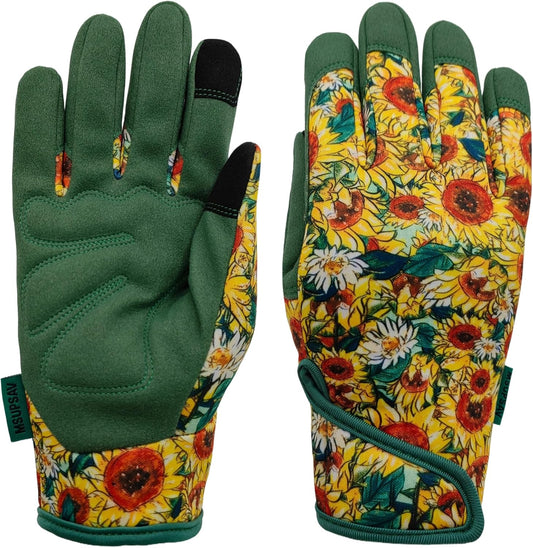 Thorn Proof&Puncture Resistant Gardening Gloves with Grip,Garden Gloves for Women, Leather Work Gloves,Gifts
