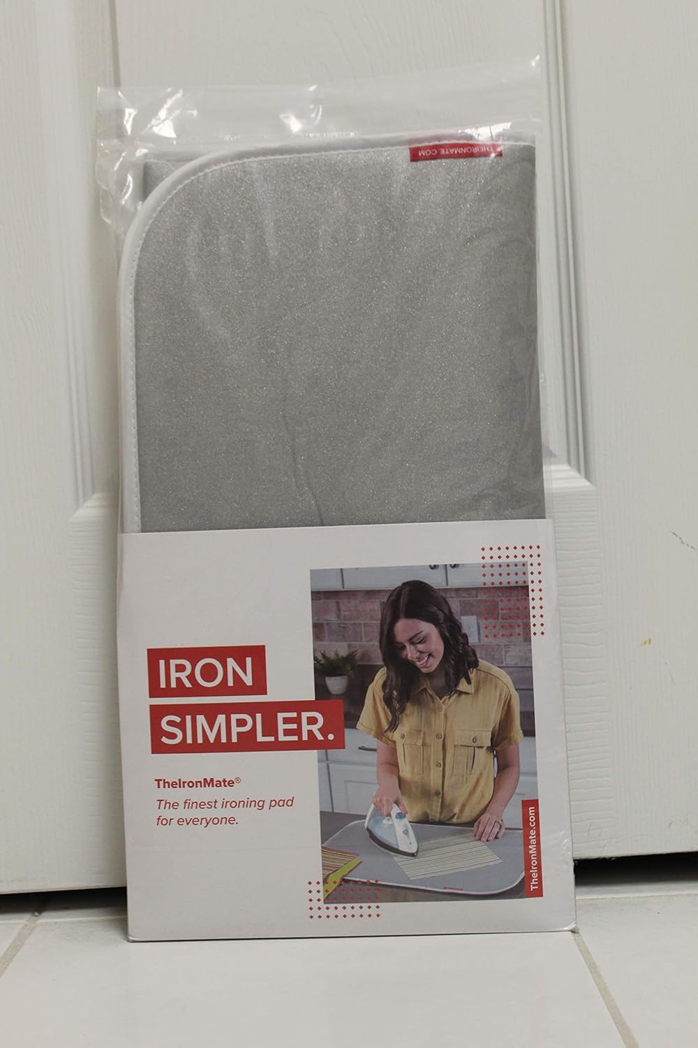 TheIronMate - Premium Ironing Pad, Designed Especially for Quilters and Crafters, Small (14in x 17in with Loop, Silver)