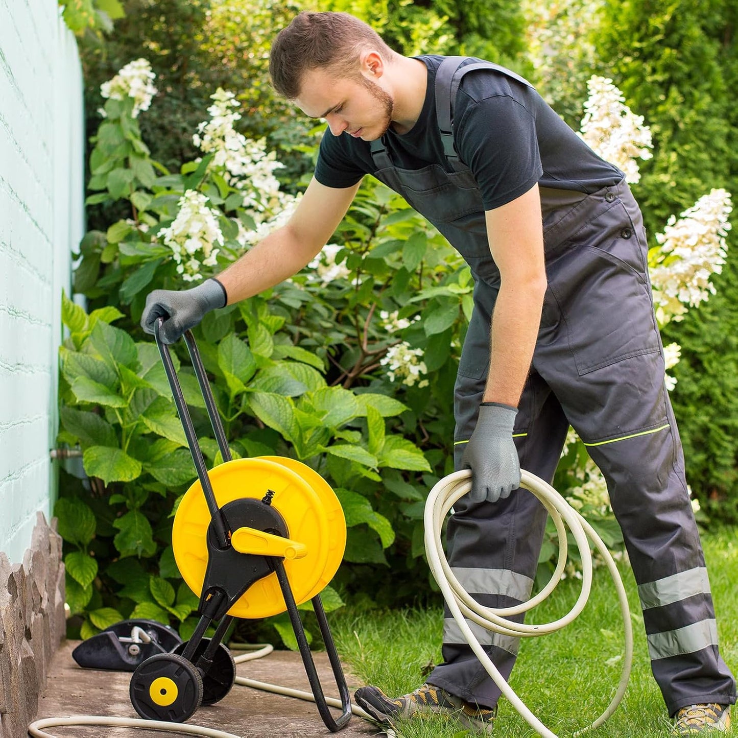 Kebada W1 Work Gloves for Men and Women,12 Pairs Touchscreen Working Gloves with Grip, PU Coating on Palm & Fingers,Gray XXL