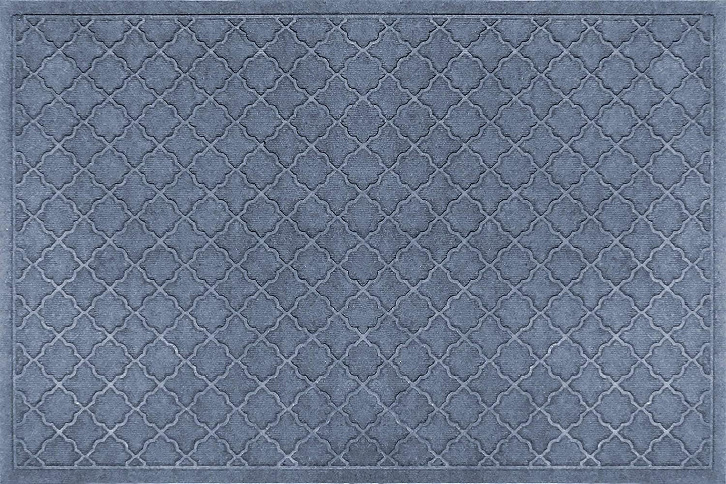 WaterHog Heavy Duty Doorway Mat, 4' x 6', Made in USA, Durable & Skid-Resistant Entryway Mat, Water-Trapping, Indoor/Outdoor Decorative Floor Covering, Cordova Collection, Bluestone