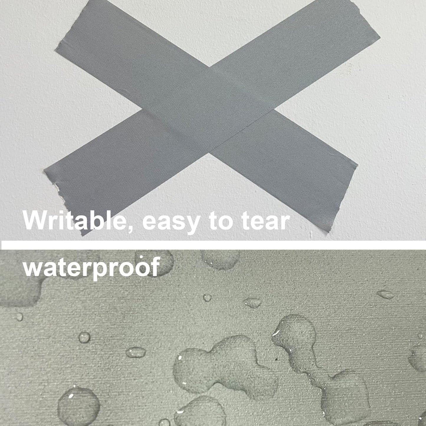 WELSTIK 2 Pack Gray Gaffer Tape,2" X 33 Yards-10% Longer-Heavy Duty Gaffers Floor Tape Matte Finish for Film Schools,Broadcasting Classes, Box-Sealing,Multipurpose,Non-Reflective,Easy to Rip