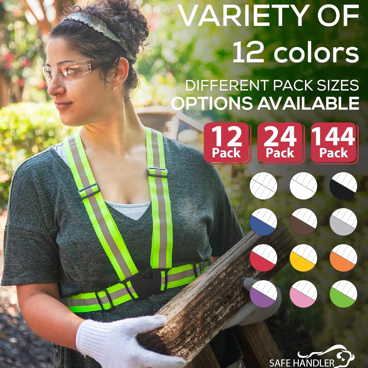 SAFE HANDLER Hyline Anti-Fog Color Safety Glasses Variety, Impact Resistant, Polycarbonate, Anti-Scratch