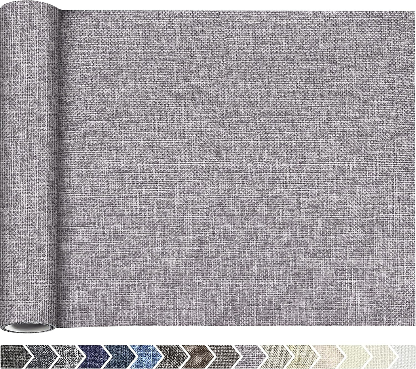Coarse Linen Repair Patches, Self-Adhesive Linen Fabric Patches, 12X40 inch Extra Size, Multi Color, Can be Used for Linen Sofa Repair and Linen Clothes Repair(12" x 40",Light Grey)