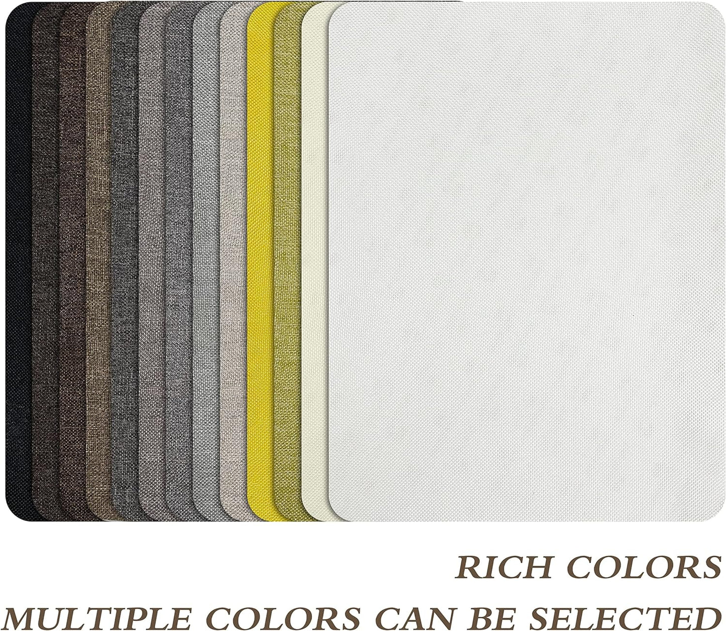 Fine Linen Repair Patches, Self-Adhesive Linen Fabric Patches, 8X11 inch 2 PCS, Multi Color, Can be Used for Linen Sofa Repair and Linen Clothes Repair(8" x 11"-2PCS,Cream-Gray)